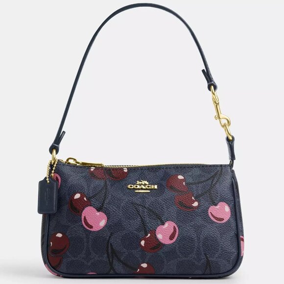 Coach NWT Nolita 19 In Signature Canvas With Cherry Print - Picture 1 of 10
